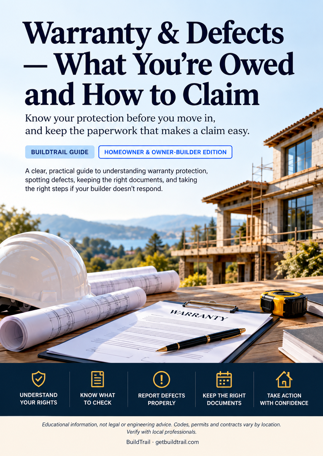 Warranty & Defects cover