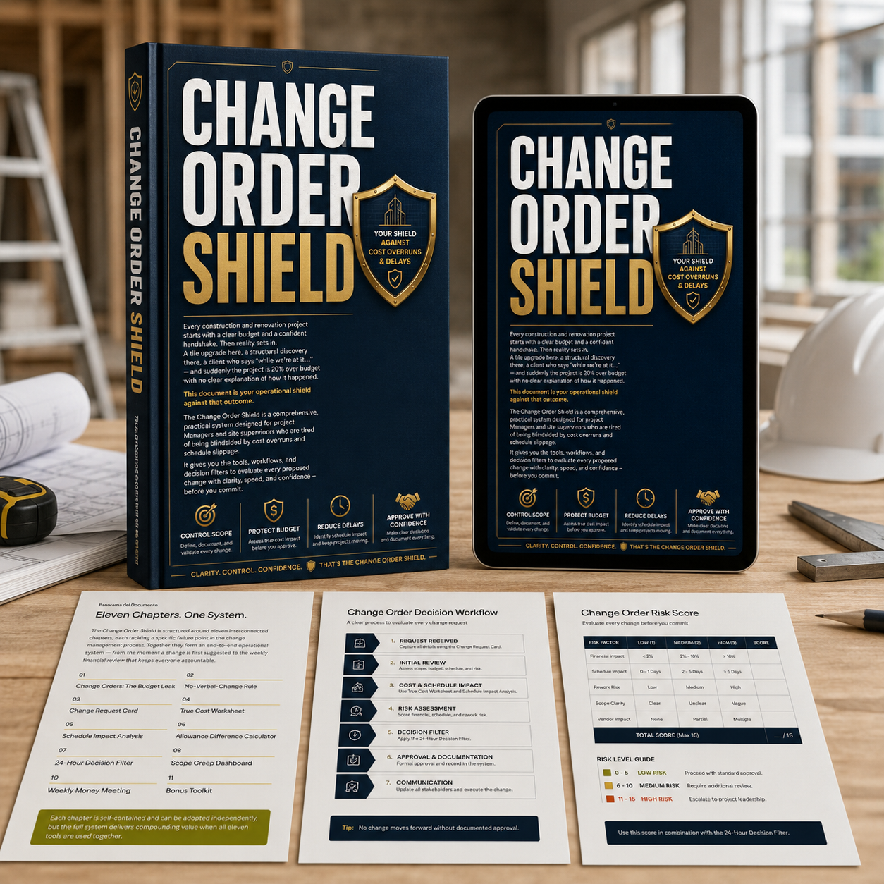 Change Order Shield cover